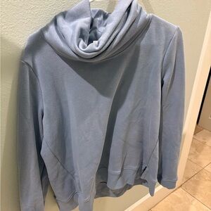 90 Degree By Reflex Sky Blue Cowl Neck Hoodie